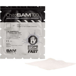 SAM Medical Chito SAM 100 Αιμοστατική Γάζα 10x10cm 1τμχ