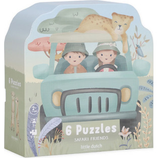 Παιδικό Puzzle Little Dutch Safari Friends 6 Σε 1