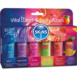 Skins Vital & Fruity Lubes Kit 6x12ml