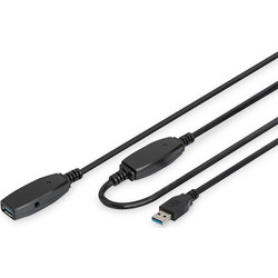 Digitus DA-73106 Καλώδιο USB-A Male 3.0 to USB-A Female 15m Black