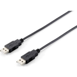 Equip 128872 Καλώδιο USB-A Male 2.0 to USB-A Male 5m Black