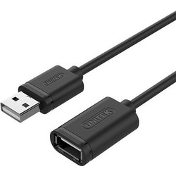 Unitek Y-C428GBK Καλώδιο USB-A Male 2.0 to USB-A Female 1m Black
