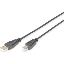 Digitus AK-300105-050-S Καλώδιο USB-A Male 2.0 to USB-B Male 5m Black