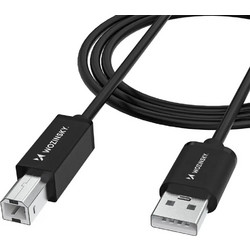 Wozinsky WKDDY4S Καλώδιο USB-A Male 2.0 to USB-B Male 1m Black