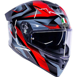 AGV K5 Munor Black Red Κράνος Μηχανής Full Face 1500gr