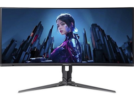 Acer Predator X34QXC Ergo Ultrawide QD-OLED HDR Curved Gaming Monitor 34" 3440x1440 (UWQHD 3.4Κ) 360Hz 0.03ms