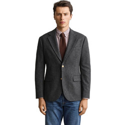 Gant Ανδρικό Blazer Μάλλινο με Στενή Εφαρμογή Γκρι 3G7706383