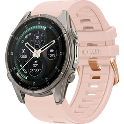 Tech-Protect Silicone Λουράκι Σιλικόνης Powder Pink (Garmin Fenix 5S / 5S Plus / 6S / 6S Pro / 7S / 7S Pro / 8 43mm)