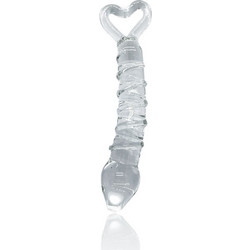 Passion Labs Hearty Γυάλινο Dildo 20cm Clear
