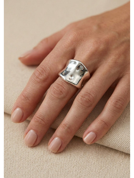 Blingbox The Dume Ring Γυναικείο Δαχτυλίδι από Ατσάλι Ασημί