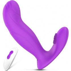 Mokko Toys Wish Κλειτοριδικός Δονητής G-Spot για Ζευγάρια με Τηλεχειριστήριο 12.7cm Μωβ