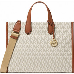Michael Kors Γυναικεία Τσάντα Χειρός από Δερματίνη Εκρού 38T5G3GT3B-VAN
