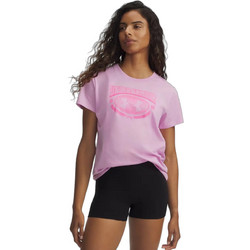 Under Armour Varsity SS Tee Γυναικείο Αθλητικό T-Shirt Ροζ 6010592-669