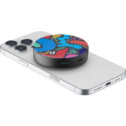 Cellular Line Mag Vibe Magsafe Power Bank 3000mAh 5W με Θύρα USB-C Black Multicolor