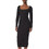 Tommy Jeans Midi Καθημερινό Φόρεμα Ριπ Μαύρο DW0DW23329BDS