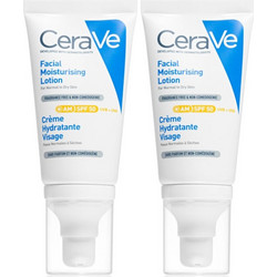 CeraVe Facial Moisturising Lotion for Normal To Dry SPF50 2x52ml
