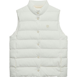 Superdry Αμάνικο Γυναικείο Μπουφάν Puffer Κοντό Λευκό W5012196A-FU4