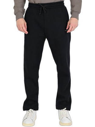 Rebase Ανδρικό Παντελόνι Φόρμας Fleece Μαύρο 262RPAN-6048