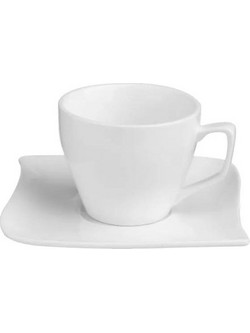 Aria Trade Φλιτζάνι Espresso & Ελληνικού Καφέ Πορσελάνης Λευκό 90ml AT122699