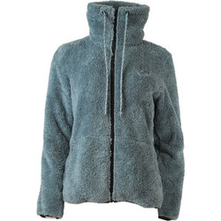 Apu Γυναικεία Ζακέτα Fleece Μακριά με Φερμουάρ Πετρόλ 80559