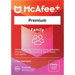 McAfee Premium Family για Unlimited Συσκευές και 1 Έτος Χρήσης (Ηλεκτρονική Άδεια)