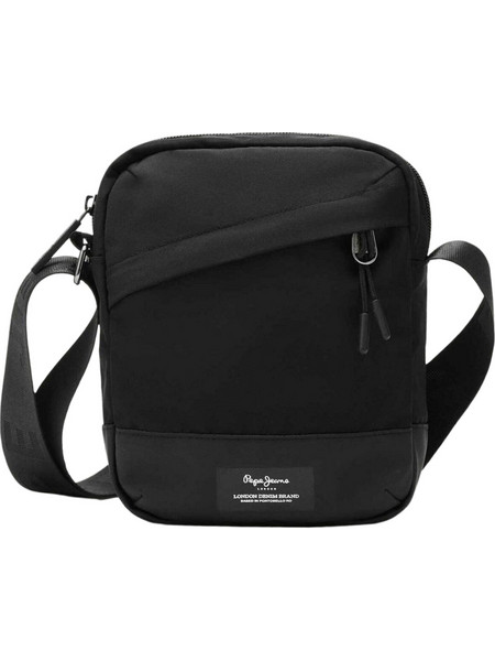 Pepe Jeans Ανδρική Τσάντα Ώμου / Χιαστί Μαύρη PM0300052