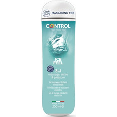Control 3 In 1 Ice Feel Λιπαντικό Gel Νερού Κόλπου Πρωκτού & Μασάζ 200ml
