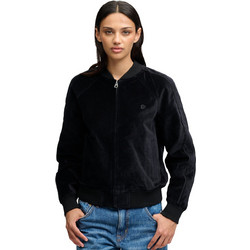 Superdry Γυναικεία Ζακέτα Φούτερ Μακριά με Φερμουάρ Μαύρη W5012224A-02A