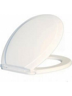 Lamaplast WC6 Καπάκι Λεκάνης Οβάλ Πλαστικό Λευκό 41.5x35.7cm 301030602