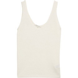 Tom Tailor Γυναικείο Καλοκαιρινό Top Πλεκτό Εκρού 1046679-10332