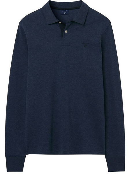 Gant Ανδρική Μπλούζα Polo Μακρυμάνικη Navy Μπλε 3G255105-487