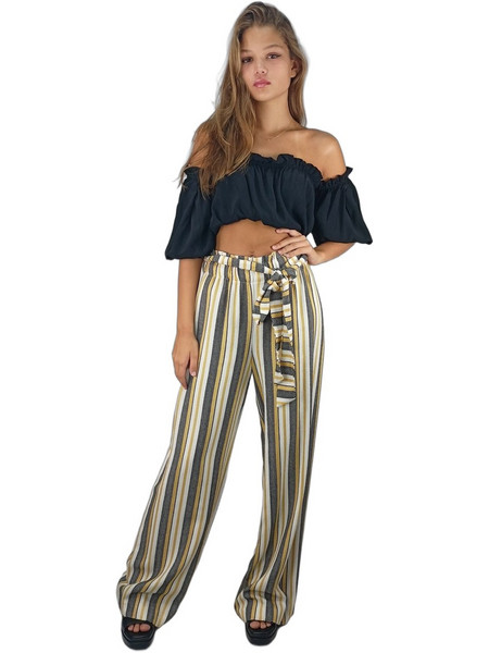 Passager Γυναικείο Καλοκαιρινό Crop Top Μαύρο 45299