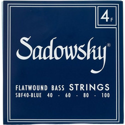 Sadowsky Blue Label Flatwound Σετ 4 Χορδές Ηλεκτρικού Μπάσου Stainless Steel 40-100"