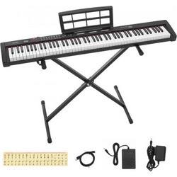 Vevor BXSBPZSMGQHSCG9M2001V2 Ηλεκτρικό Πιάνο Stage με 88 Βαρυκεντρισμένα Πλήκτρα Black