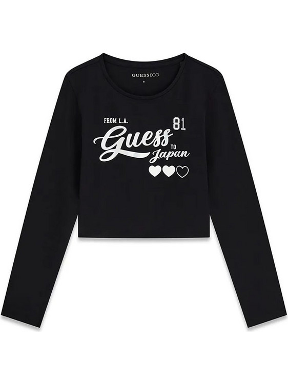 Guess Παιδικό T-Shirt Μακρυμάνικο Μαύρο J6YI35K3774-JBLK