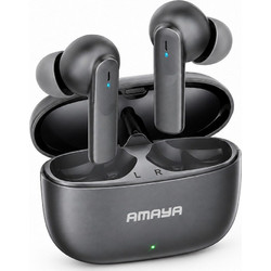 Amaya ATW-09 Ακουστικά Bluetooth In Ear Grey