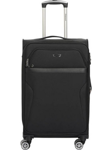 Diplomat ZC988 Βαλίτσα Μεσαία 68x42x26cm με 4 Ρόδες Μαύρη