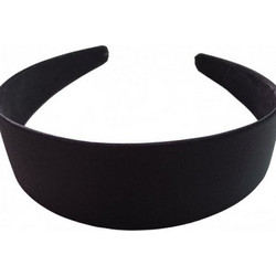 RO Accessories Στέκα Μαλλιών Υφασμάτινη Μαύρη 072070