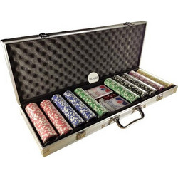 AriaTrade Σετ 500 Αριθμημένες Μάρκες Poker σε Βαλίτσα με 2 Τράπουλες AT201336