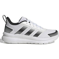 Adidas Tensaur Run 4.0 Παιδικά Αθλητικά Παπούτσια για Τρέξιμο Λευκά Μαύρα KJ6631