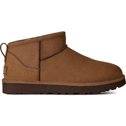 UGG Classic Ultra Mini Γυναικεία Μποτάκια Suede Καφέ 1184556-DKC