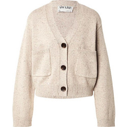 Vero Moda Awcharlie Γυναικεία Ζακέτα Πλεκτή Μακριά με Κουμπιά Μπεζ 10347775