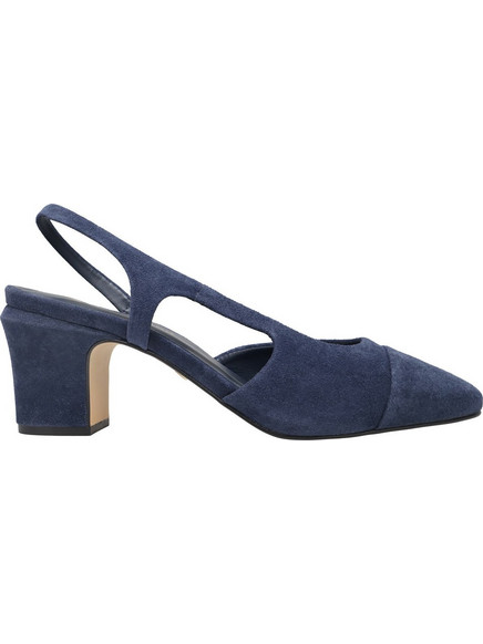 Carrano Γόβες Slingback με Χοντρό Χαμηλό Τακούνι Navy Μπλε 629001H-CAB01