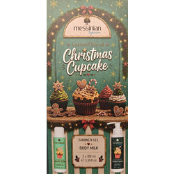 Messinian Spa Box Caramel Biscuit Christmas Cupcake Shower 100ml + Body Milk 100ml