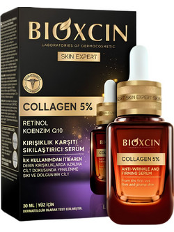 Bioxcin Skin Expert Collagen 5% Αντιγηραντικό Serum Προσώπου για Σύσφιξη με Κολλαγόνο 30ml