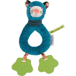 Moulin Roty Πάνθηρας Υφασμάτινη Κουδουνίστρα Κρίκος