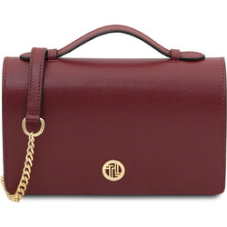 Tuscany Leather Opera Γυναικείο Τσαντάκι Χειρός Δερμάτινο Μπορντό TL142667