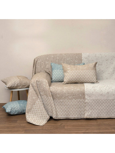 Anna Riska Ριχτάρι Τριθέσιου Καναπέ 180x280 Throws 1575 Beige