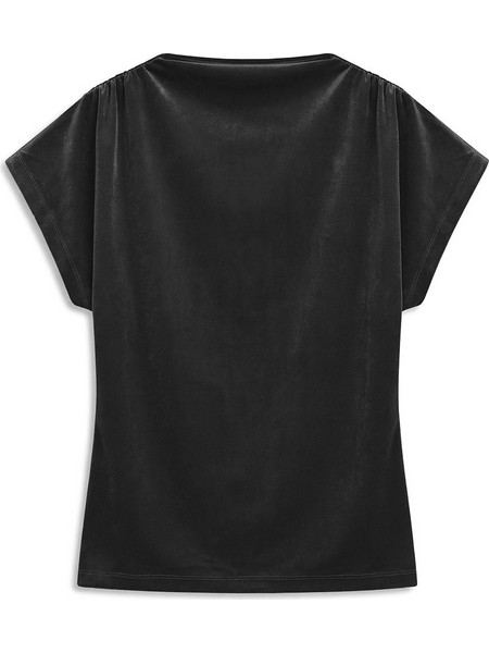 Vero Moda Γυναικείο Χειμερινό Top Βελούδινο Μαύρο 10352215