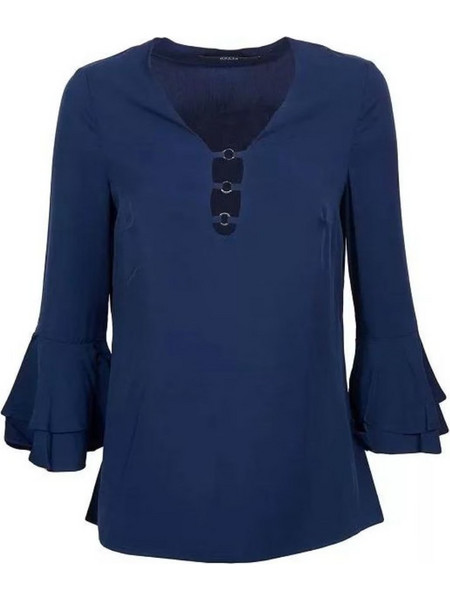 Guess Γυναικείο Χειμερινό Top Navy Μπλε W82H26WA5F0